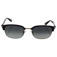 Persol Black Frame Sunglasses with Grey Gradient Lenses 55MM