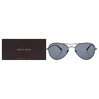 Giorgio Armani AR6035 Black Aviator Sunglasses for Men