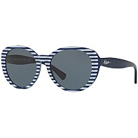 Ralph Lauren Women's Cateye Sunglasses, Navy Stripe, 58mm