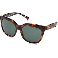 Ralph Lauren Women's 55mm Square Sunglasses, Black/Grey Gradient