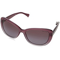 Ralph by Ralph Lauren 57mm Purple Gradient Rectangular Sunglasses