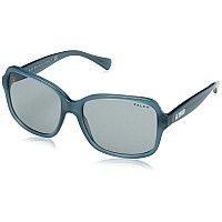 Ralph by Ralph Lauren 56mm Square Sunglasses, Milky Smoke Teal