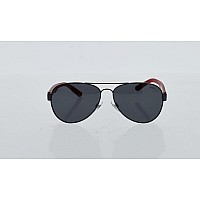 POLO RALPH LAUREN Aviator Sunglasses 59mm Matte Dark