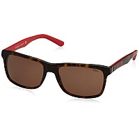 POLO RALPH LAUREN Mens Square Sunglasses, 57mm,