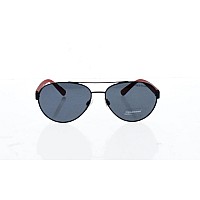 POLO RALPH LAUREN Aviator Sunglasses, Matte Black, 