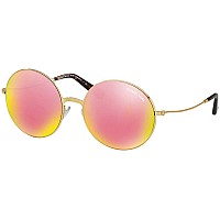 Michael Kors Kendall II Round Sunglasses in Gold, Havana