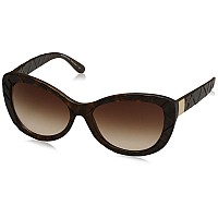 Burberry BE4217 Women's Sunglasses, Matte Dark Havana, 56mm