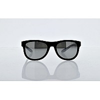 ARNETTE An4222 Round Sunglasses, Matte Black/Silver, 54