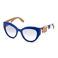 Dolce & Gabbana Blue Cateye Sunglasses 52mm