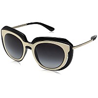 Dolce & Gabbana 0DG6104 Round Sunglasses, Pale Gold