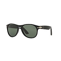 Persol 0PO3155S Large Matte Black Sunglasses 54mm