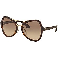 Prada PR18SS Havana Sunglasses 55mm Brown Gradient