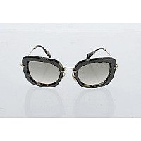 Miu Miu MU07OS Silver Print Noir Square Sunglasses Small