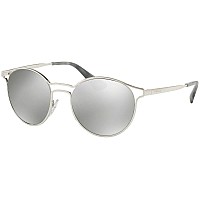 Prada Women's 0PR 62SS Silver Light Grey Sunglasses 53-