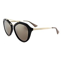 Prada Women's 0PR 12QS Sunglasses, Black/Brown/Gold