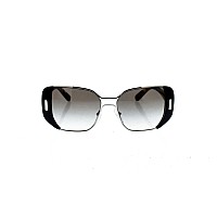 Prada PR 59SS Sunglasses Silver/Black Grey Gradient 54mm