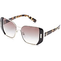 Prada PR 59SS Sunglasses Silver/Black Grey Gradient 54mm