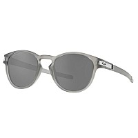 Oakley OO9265 Latch Oval Sunglasses, 53mm Woodgrain Polar