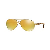 Oakley OO4108 Tie Breaker Pilot Sunglasses, 56mm Gold/