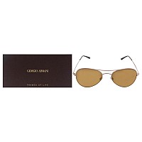 Giorgio Armani AR 6035 Aviator Sunglasses, Light Bronze