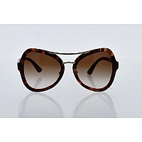 Prada PR18SS Sunglasses - Spotted Brown Pink Frame, Gradient