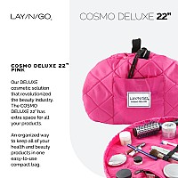 Layngo Cosmo Deluxe Drawstring Cosmetic Pouch Makeup Bag Organizer Toiletry Bag For Travel Gifts And Daily Use 22 Inch