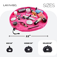 Layngo Cosmo Deluxe Drawstring Cosmetic Pouch Makeup Bag Organizer Toiletry Bag For Travel Gifts And Daily Use 22 Inch