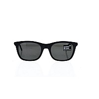 Montblanc MB607 Dark Grey Rectangular Sunglasses for Men