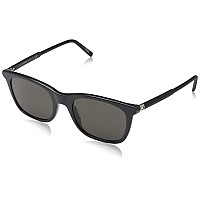 Montblanc MB607 Dark Grey Rectangular Sunglasses for Men