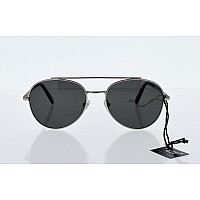 Montblanc MB605S Aviator Sunglasses Palladium/Black Polarized