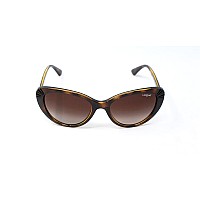 Vogue Eyewear Dark Havana Sunglasses with Brown Gradient Lenses