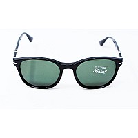 Persol PO3150S Black Sunglasses 54mm Green Lenses