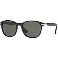 Persol PO3150S Black Sunglasses 54mm Green Lenses