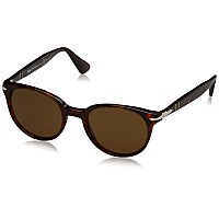 Persol PO3151S Men's Polarized Sunglasses, Havana, 49mm