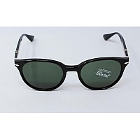 Persol PO3151S Black Sunglasses 52-20-145 Green L