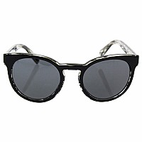 Dolce & Gabbana Round Acetate Sunglasses, Top Black, 