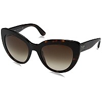 Dolce & Gabbana Havana Acetate Square Sunglasses 51 mm