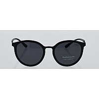 Polo Ralph Lauren 50mm Metal Round Sunglasses, Black/Grey