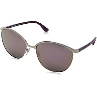 Vogue VO4010S Silver Frame Sunglasses Dark Grey Mirror Pink