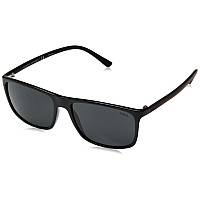 POLO RALPH LAUREN 57mm Rectangular Sunglasses, Sh