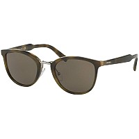 Prada PR 22SS Striped Green Sunglasses 52mm w/Brown