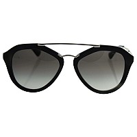 Prada PR 12QS Sunglasses Striped Grey 54mm Grey Gradient