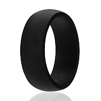 ROQ Silicone Wedding Ring for Men, 8mm, Arctic Camo, Size