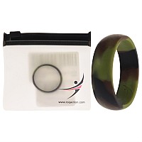 ROQ Camo Silicone Rubber Wedding Ring for Men, Size 16