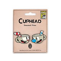 Just Funky cuphead Enamel collector Pin Pack of 2 Limited Edition San Diego comicon 2017 Exclusive