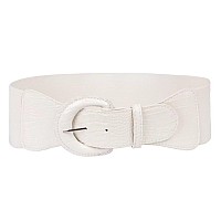 Grace Karin Women Elastic Halloween Wide Waist Cinch Belt Xlwhite