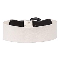 Grace Karin Women Elastic Halloween Wide Waist Cinch Belt Xlwhite