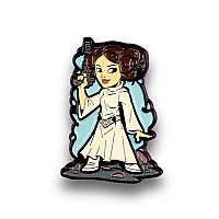 OFFIcIAL Star Wars Princess Leia Pin Exclusive Art Design By Derek Laufman Star Wars Series collectors Pins