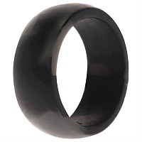 ROQ Black Camo Silicone Wedding Ring for Men, Size 7