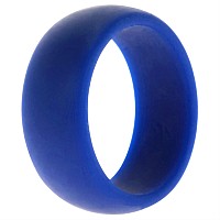 ROQ Blue Silicone Wedding Ring for Men, Size 8, 8mm Wide